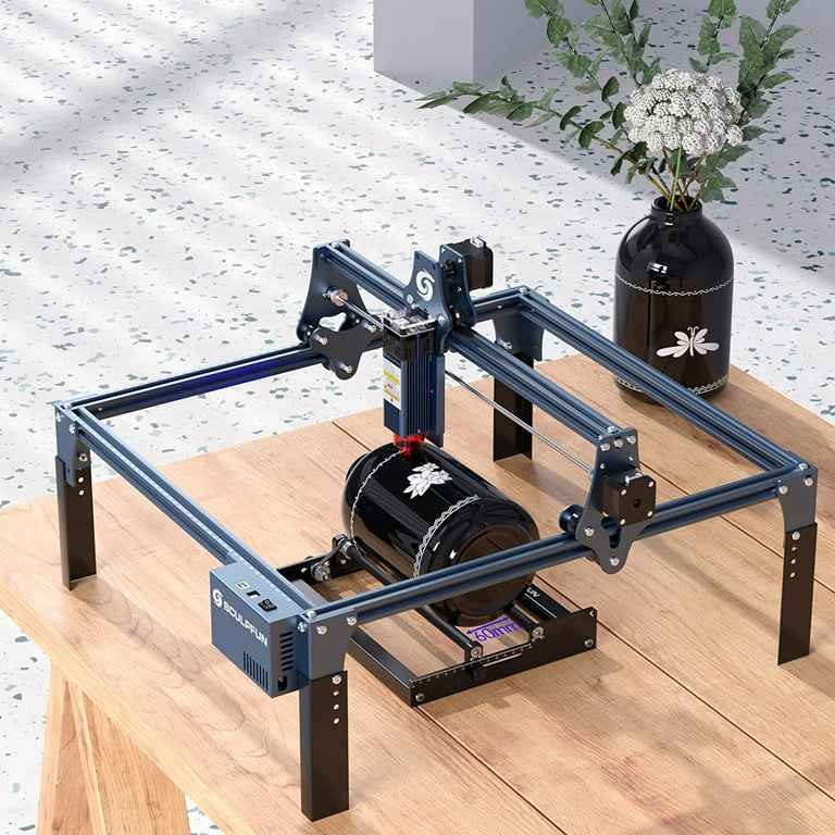 SCULPFUN Laser Rotary Roller, Laser Engraver Y-axis Rotary Module, 360° Laser  Rotary Attachment for Engraving Cylindrical Objects Cans, Compatible with  Most Laser Engraving Machines on The Market