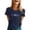 Navy, variant on Womens Tees Softball Sport Graphic Print Crew Neck Short Sleeve Tshirts Lightweight Breathable Casual Street Style Outfits
