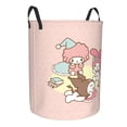 thumbnail image 2 of Large Laundry Basket with Handle, Kuromi and My Melody Collapsible Laundry Hamper, Dirty Clothes Storage Basket for Living Room, Bathroom, Bedroom, College Dorm, 2 of 7