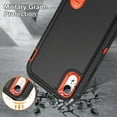 thumbnail image 5 of for iPhone XR Case,iPhone XR Phone Case with Built in Kickstand, Shockproof/Dustproof/Drop Proof Military Grade Protective Cover for Apple iPhone XR 6.1"(Black/Orange), 5 of 14