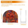 thumbnail image 3 of Red Gifts Pattern Thick U Shape Acrylic Napkin Holder Non Slip Space Saving for Kitchen, 3 of 9