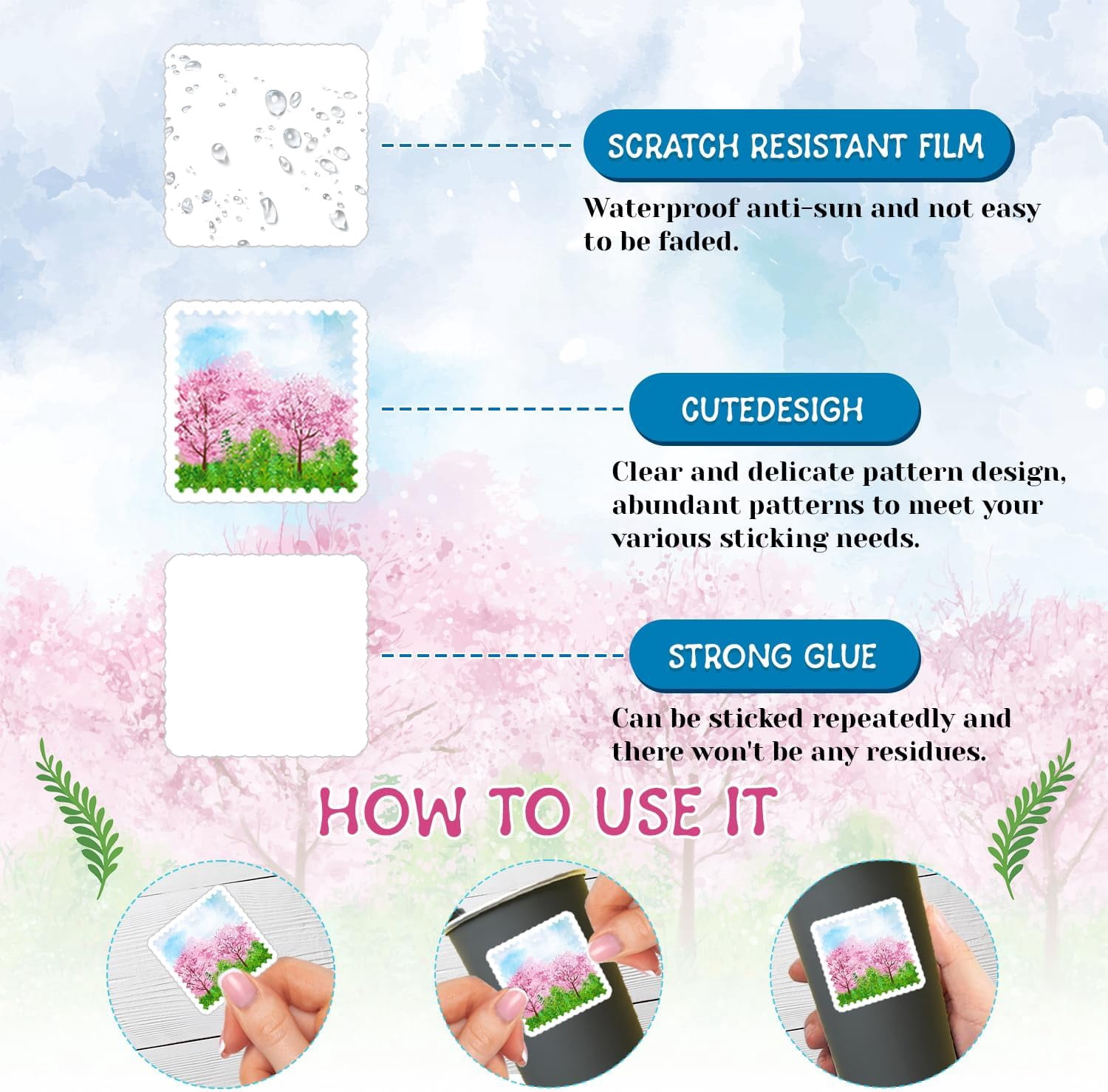 120 Pcs Japanese Stickers, Japan Japanese Birthday Party Decorations, Japan Themed Party Favors, Vinyl Waterproof Stickers for Journals Scrapbook Water Bottle Laptop
