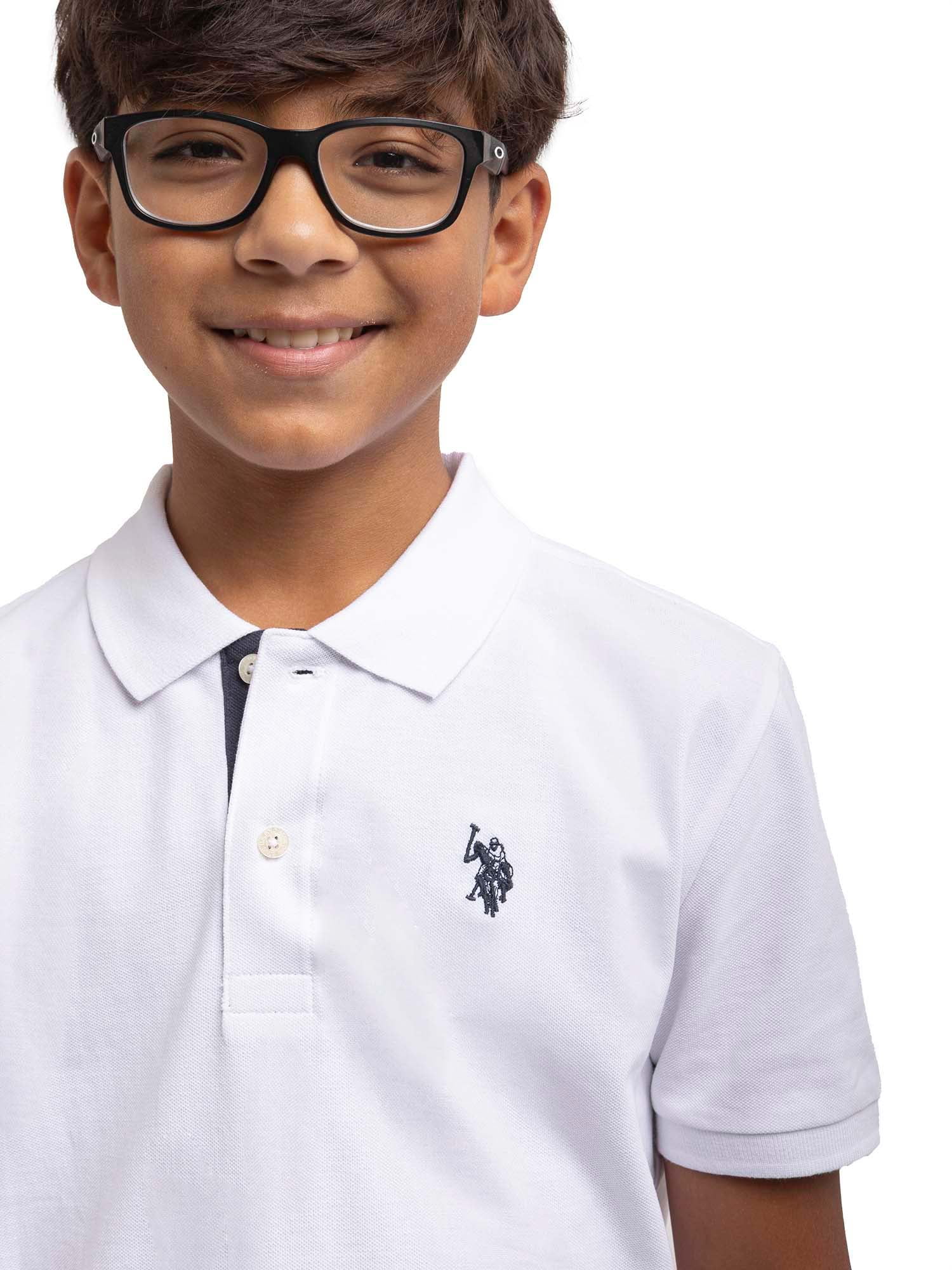 U.S. Polo Assn. Boys Pique Polo Shirt, Sizes 4-18