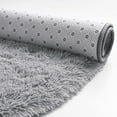 thumbnail image 3 of Dwelke Fluffy Rugs for Bedroom,Shag Cute Area Rug for Girls/Boys and Kids Baby Room Home Decor,Oval Indoor Carpet for Nursery Dorm Living Room 2.6'x5.3'Gray, 3 of 6