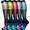 Purple Blue Green, variant on 6 Pairs Copper Compression Socks for Women & Men Circulation 15-20 mmhg - Better Blood Flow, Swelling, Best Support for Medical, Running, Nursing