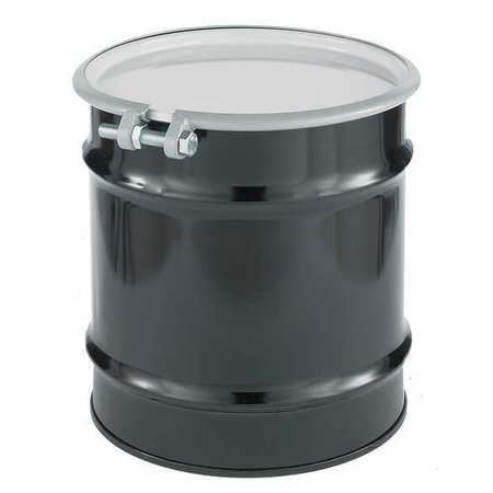 - Transport Drum, Open Head, 10 gal., Black