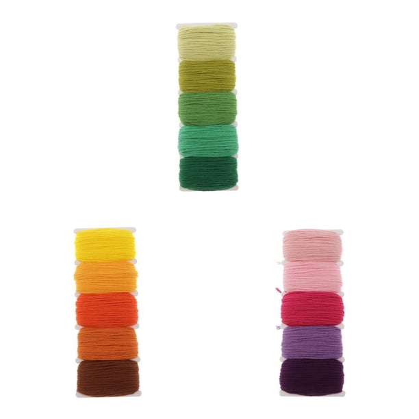 Cordón de macramé de 11 yardas, cuerda de para decoración de bodas, colgar en , fabricación de joyas artesanales de cuerdas Verde Amarillo Púrpura perfecl Cuerda de algodón trenzado natural