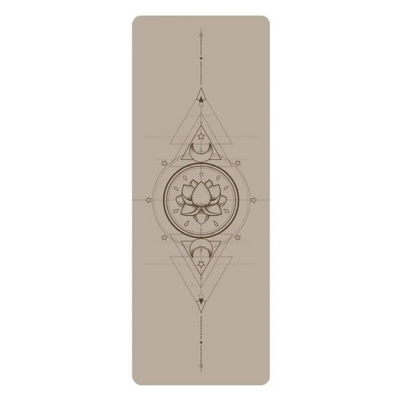 ZZ Laser Irradiated Natural Rubber Pu Yoga Mat Fitness Pad Anti Slip Sweat Absorbing Gymnastics Gym