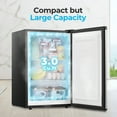 thumbnail image 5 of WAA 3.0 Cu.ft Small Freezer, Mini Upright Freezer with Adjustable Thermostat, Removable Shelves, Reversible Single Door, for Bedroom/Home/Dorms/Apartment, Silver, 5 of 7