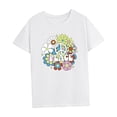 thumbnail image 4 of Camiseta de mujer con cuello redondo, ajuste regular, camisetas de verano para caminar, trabajo, viajes L, 4 of 7