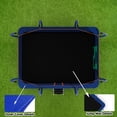 thumbnail image 5 of Trampoline 8 x 14FT for Kids/Adults, Rectangular Trampoline with Enclosure, Safety Net, Storage Bag and Football Target Cloth, SEGMART Heavy-Duty Outdoor Rectangular Trampoline for Boys Girls, Blue, 5 of 8