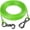 Green, variant on 15FT Reflective Tie Out Cable for Large Dogs up to 250 lbs, Heavy Duty Steel Wire Leash with Dual Stainless Steel Buckles, Outdoor Yard and Camping Dog Chain