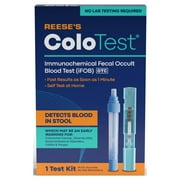 Reeses ColoTest 1 count, at home colon cancer screening, FDA cleared iFOB for results as early as 1 minute
