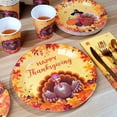 thumbnail image 2 of Thanksgiving Plates and Napkins Set, Disposable AFN1Fall Party Pumpkin Maple Leaves Turkey Dinnerware Plates Napkins Cups Forks Knives Spoon for Give Thanks Party Decorations, Serve 50, 2 of 3