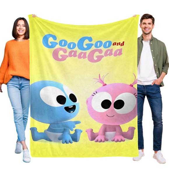Bebé GooGoo y GaaGaa Divertidos anti-pilling, suave, ligera, esponjosa y acogedora de lujo para hogar y cocina – Perfecta para niños y adultos,120X180cm