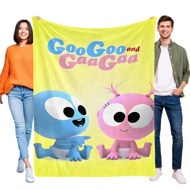 Bebé GooGoo y GaaGaa Divertidos anti-pilling, suave, ligera, esponjosa y acogedora de lujo para hogar y cocina – Perfecta para niños y adultos,50X70cm