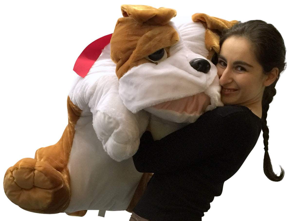 giant bulldog stuffed animal