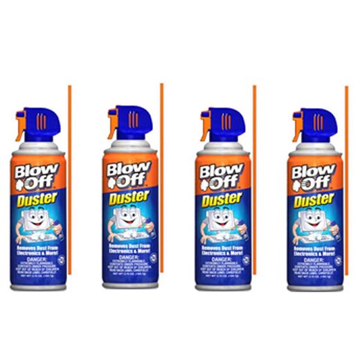 Blow Off Duster 4 Pack of 8oz Canned Air Spray BlowOff