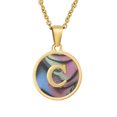 thumbnail image 1 of 26 English Letters (A-Z) Necklace For Women Titanium Steel Stainless Steel Pendant Necklace Pearl Shell Oil Drop Necklace As Gift For Wife , Daughter, Friend, 1 of 8