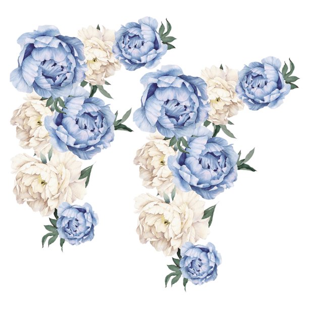 Pegatinas de pared con diseño de peonías y rosas, ideal como decoración para guarderías, regalo para el hogar.