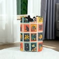 thumbnail image 6 of Yayeee Freestanding Laundry Hamper with Handle Collapsible Large Storage Basket for Clothes, Jungle Stamp, 6 of 7