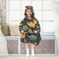 thumbnail image 7 of FORMRS Wearable Blanket Hoodie with Sleeves for Kids Cozy Flannel Sweatshirt, Cartoon Dinosaur, 7 of 7