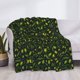 thumbnail image 3 of Fotbe Green Branch Olive Manta de Franela con Estampado, Manta Ultrasuave para Cama, Sofá, Auto, Hipoalergénica y Antibolitas-50"x40", 3 of 6