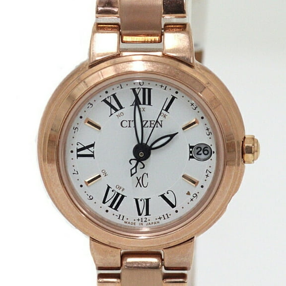 Pre-Owned CITIZEN Ladies' Watch XC Happy Flight H060-T022324 Eco-Drive Radio... (Good)