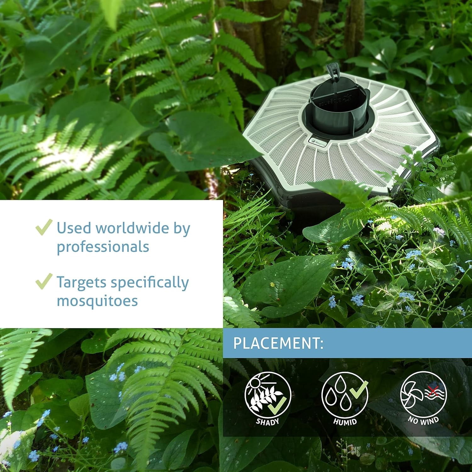 Biogents Mosquitaire Outdoor Mosquito Trap with Attractant, Effective Against Asian Tiger Mosquitoes and Dengue