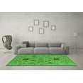 thumbnail image 3 of Ahgly Company Indoor Round Oriental Green Industrial Area Rugs, 7' Round, 3 of 4