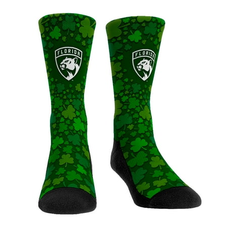 

Rock Em Socks Florida Panthers St. Patty s Day Shamrock Crew Socks
