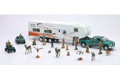 New Ray Toys 1/32 Fifth Wheel Camping Set w/ Outdoor activities and Miniatures 