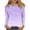Purple, variant on Graphic T Shirts Polyester Long Sleeve Crew Neck Basic Tees Womens Spring Fall Casual Pullover Tops S-3X Tshirts (2XL, Purple)