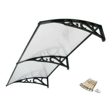 Yunwen Cover Door Window 40' x 80' Awning Canopy Overhead Clear Outdoor Polycarbonate