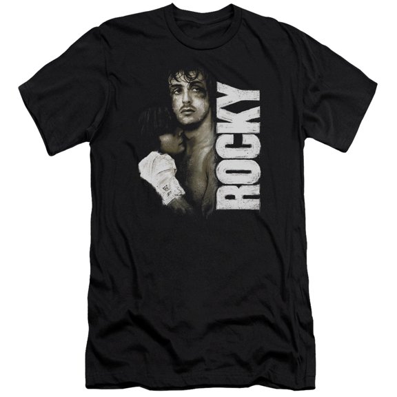 Rocky Painted Rocky Premium Adult Slim Fit 30/1 T-Shirt Black