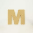 thumbnail image 3 of Package of 1, 6 Inch X 1/2" Thickness MDF Letter M in The Arial Font, Thick, Upper Case for Art & Craft Project, Made in USA, 3 of 4