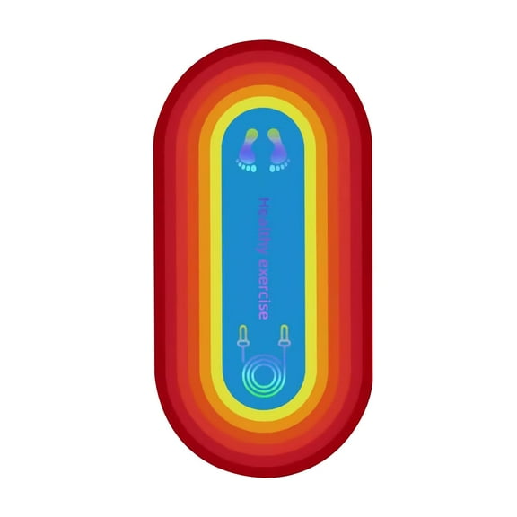 Dualoai Jump Rope Mat Anti Slip Floor Protection Shockproof Extra Thick Exercise Mat for Red