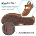 thumbnail image 5 of Ablanczoom Womens Sandals Closed Toe Ankle Strap Comfort Summer Flats Sandals for Women Shoes, 5 of 7