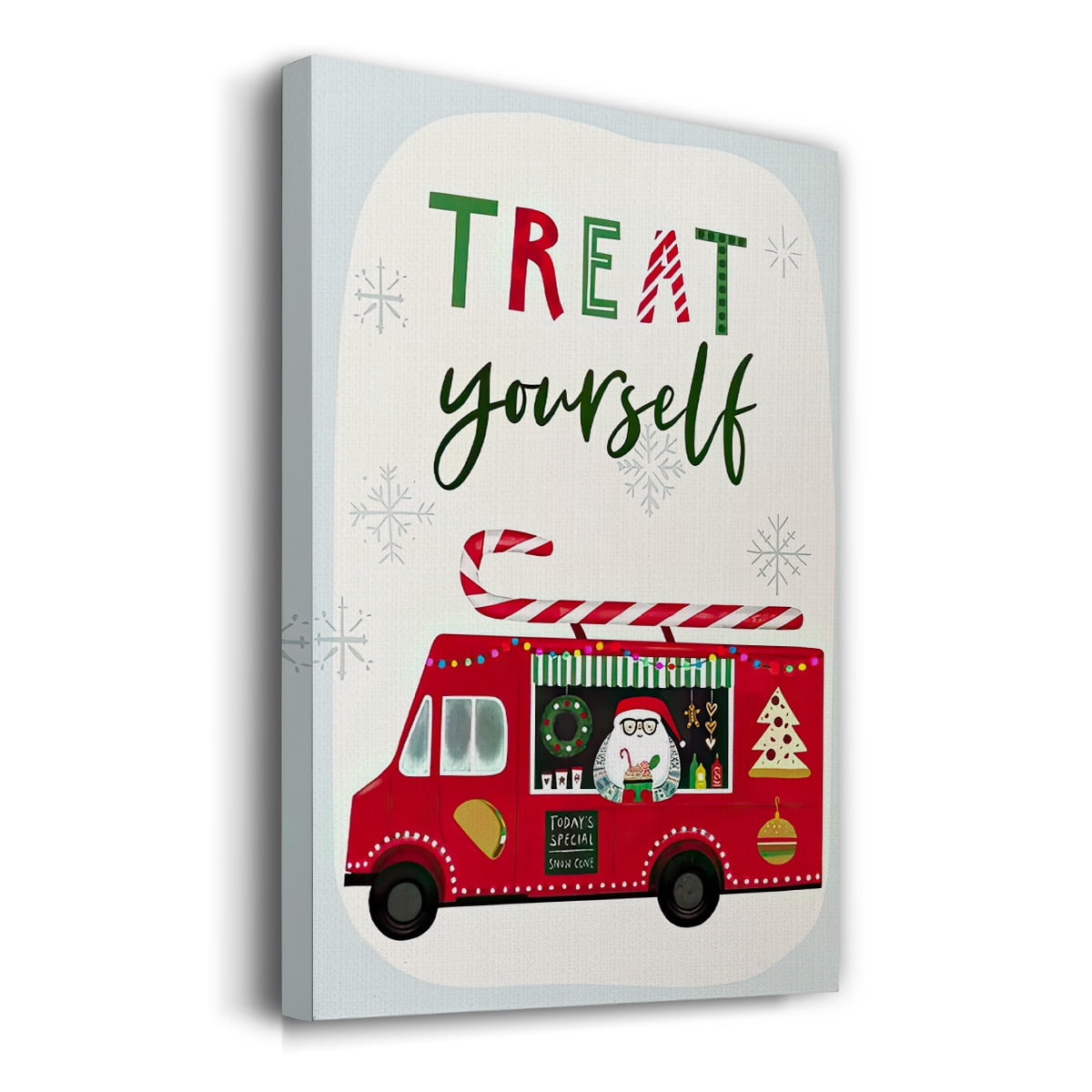 Santa's Foodtruck Collection B- Gallery Wrapped Canvas