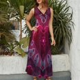 thumbnail image 2 of Vestido Largo Sin Mangas Para Mujer, Colorful Heart Traje Informal Para Cumpleaños, Verano, 2 of 5