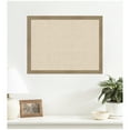 thumbnail image 2 of Kate and Laurel Framed Fabric Pinboard 26 x 20, Neutral Weave Printed Linen Classic Bulletin Board for Use as a Vision Board or Wall Organization, Woodgrain Stripe Mocha Frame, 2 of 8