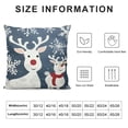 thumbnail image 5 of Nawypu  Christmas Pillow Covers, Grey Snowman Deer Merry Christmas Pillowcases, Christmas Decorations for Indoor Outdoor Farmhouse Home Couch, 5 of 5
