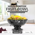 thumbnail image 6 of Radicaln Marble Fruit Bowl 10 Inches Black Handmade Decorative Bowl For Kitchen Table, Ideal Key Holder, Candy Dish and Fruit Bowl For Kitchen Countertop, 6 of 6