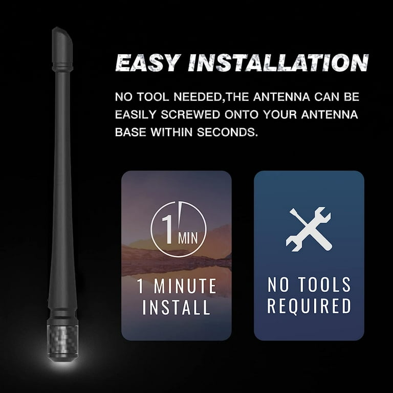 Rydonair Antenna Compatible with Ford F150 2009 2023 7 inches Rubber Antenna Replacement Designed for Optimized FM AM Reception