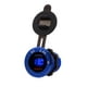 thumbnail image 1 of Pantalla Digital Cargador De Motocicleta Puertos Usb Duales Enchufe De Cargador De Automóvil Adaptador De Encendedor De Cigarrillos De Aleación De Aluminio Con Voltímetro Para Motocicleta Camión De Noticed VI009543-03, 1 of 7