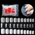 thumbnail image 3 of Uñas postizas acrílicas cuadradas con punta redonda, 500 piezas en blanco, ideales para decoración y extensión de uñas, fáciles de aplicar y personalizar en casa o salón., 3 of 4