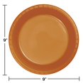 thumbnail image 2 of Touch of Color Plastic Dinner Plates Pumpkin Spice Orange 20/Pack 324810, 2 of 2