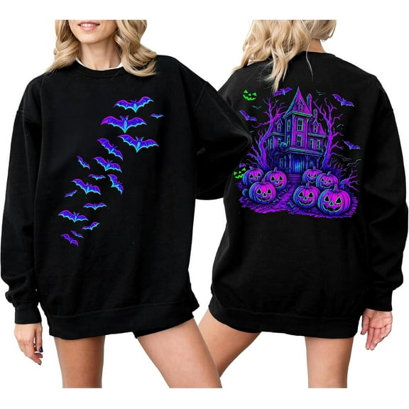 Happy Halloween Sweatshirts for Women, Spooky Season Sweatshirt for Teacher Nurse or Loved Ones