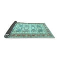 thumbnail image 2 of Ahgly Company Indoor Square Oriental Light Blue Traditional Area Rugs, 7' Square, 2 of 4