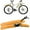 Yellow, variant on Upanbike Bike Mudguard Set Mountain Bike Road Bicycle Long Fender Adjustable Mud Guard